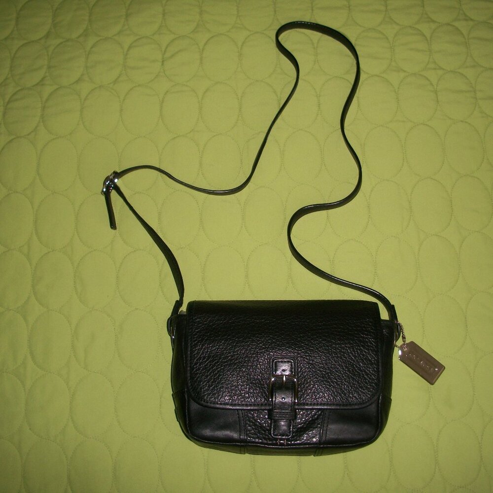 Coach Hadley Black Pebbled Leather Crossbody Bag D1494-F31664